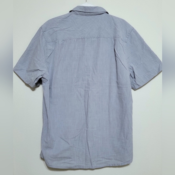Travis Mathew Men's Button Up Shirt XL Gray Short Sleeve Cotton Poly Casual - Picture 2 of 10